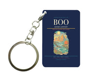 Thumbnail for Bodø Airport (BOO) design on navy blue key chain