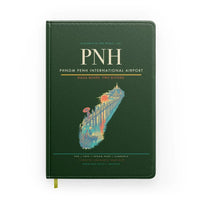 Thumbnail for Phnom Penh International Airport (PNH) design on dark green notebook