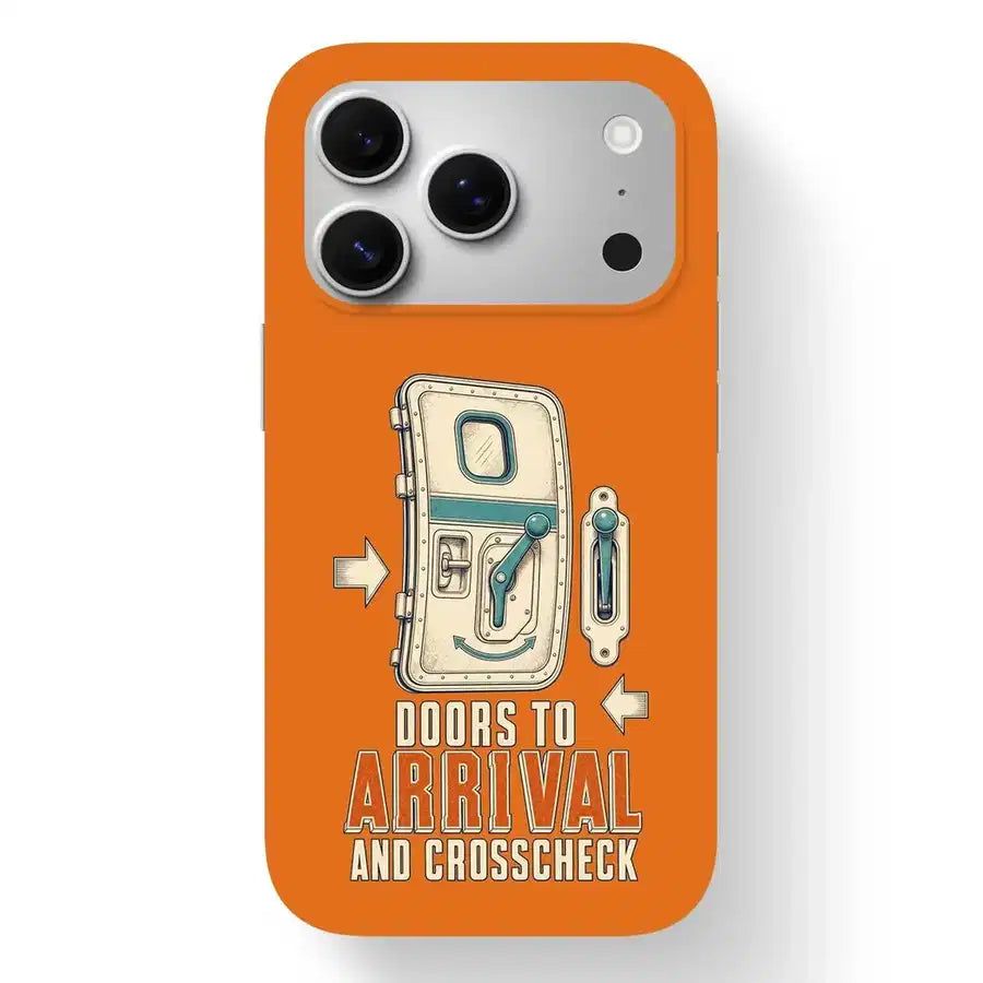 SIGNAL 222 - Doors To Arrival And Crosscheck - MagSafe iPhone 17 Pro design on orange magsafe iphone 17 pro