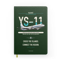 Thumbnail for NAMC YS-11A design on dark green notebook