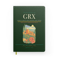 Thumbnail for Federico García Lorca Granada-Jaén Airport (GRX) design on dark green notebook
