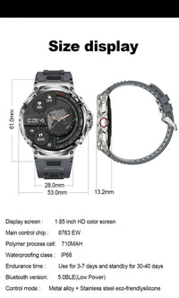 Thumbnail for Smart watch with V69 All-Function Smartwatch: 1.85