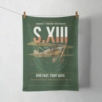 Thumbnail for SPAD S.XIII C.1 design on dark green towel