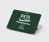Thumbnail for Piper PA-24-250 Comanche 250 design on dark green MacBook case