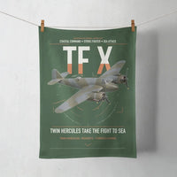 Thumbnail for Bristol Beaufighter TF X design on dark green towel