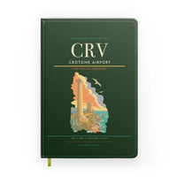 Thumbnail for Crotone Airport (CRV) design on dark green notebook