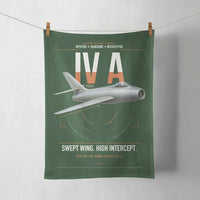 Thumbnail for Dassault Mystère IV A design on dark green towel