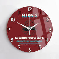 Thumbnail for Flyability Elios 3 design on dark red no frame wall clock