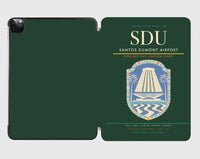 Thumbnail for Santos Dumont Airport (SDU) design on dark green ipad tablet case