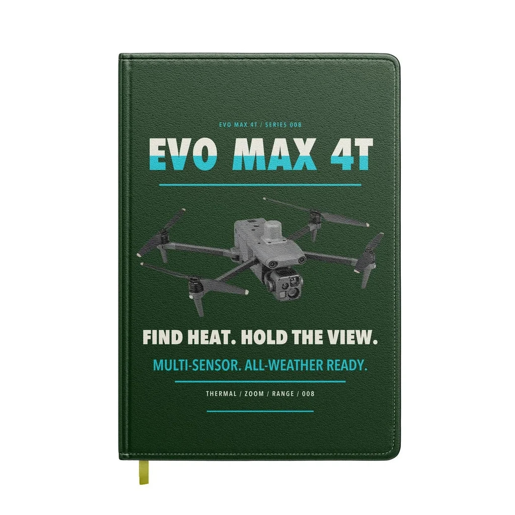 Autel EVO Max 4T design on dark green notebook