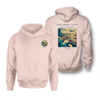 Thumbnail for VINTAGE G4198 - The Caribou Count - Double-Side Hoodie design on pink double side