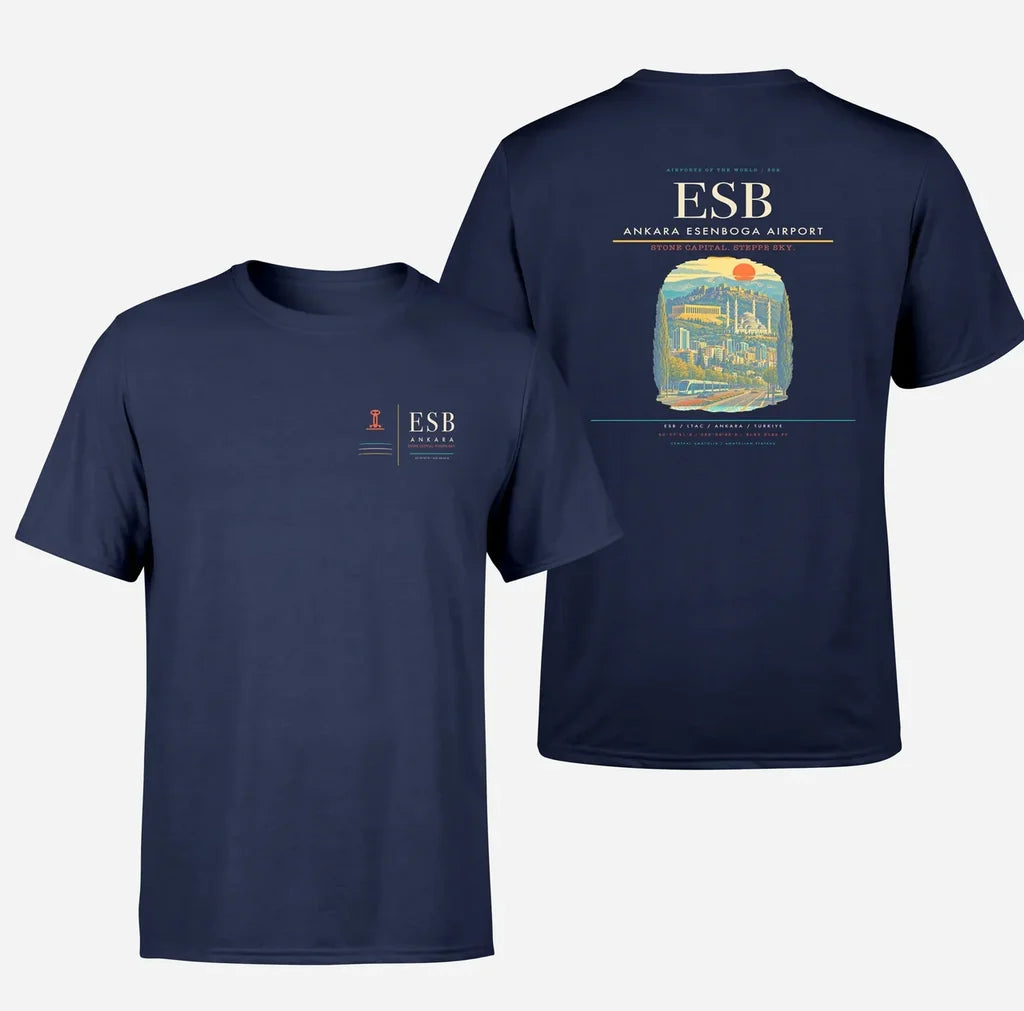 Ankara Esenboga Airport ESB - Navy Blue