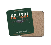 Thumbnail for HC-130J COMBAT KING II design on dark green 1 piece coaster