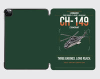 Thumbnail for Leonardo CH-149 Cormorant design on dark green ipad tablet case