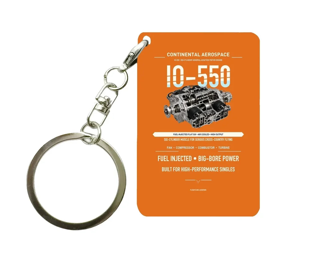 IO-550 Key Chain design on orange key chain