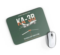 Thumbnail for KA-3B Skywarrior design on dark green rectangle mouse pad