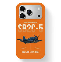 Thumbnail for SB2C-5 Helldiver design on orange magsafe iphone case, for iPhone 17 Pro
