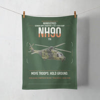 Thumbnail for NHIndustries NH90 TTH design on dark green towel