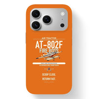 Thumbnail for Air Tractor AT-802F Fire Boss design on orange magsafe iphone case, for iPhone 17 Pro