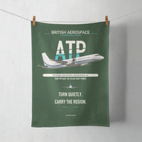 Thumbnail for British Aerospace ATP design on dark green towel