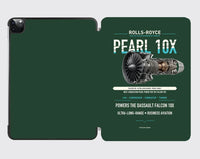 Thumbnail for PEARL 10X design on dark green ipad tablet case