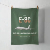 Thumbnail for E-8C Joint STARS design on dark green towel