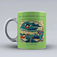 Thumbnail for VINTAGE G4439 - The Porthole Pen Pals - Ceramic Mug design on lightgreen