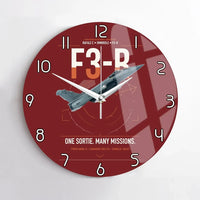 Thumbnail for Dassault Rafale C — F3-R standard design on dark red no frame wall clock
