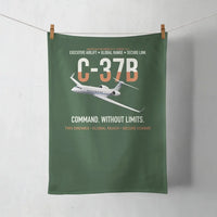 Thumbnail for C-37B Global Command Link design on dark green towel