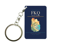 Thumbnail for Fakfak Airport (FKQ) design on navy blue key chain