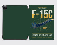 Thumbnail for F-15C Eagle design on dark green ipad tablet case
