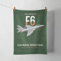 Thumbnail for Hawker Hunter F6 design on dark green towel