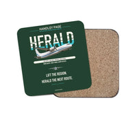 Thumbnail for Handley Page HPR.7 Dart Herald design on dark green 1 piece coaster