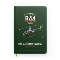 Thumbnail for Robinson R44 Raven II design on dark green notebook