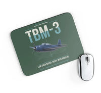 Thumbnail for TBM-3 Avenger design on dark green rectangle mouse pad