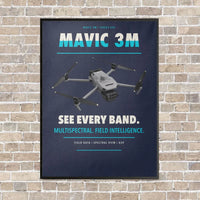 Thumbnail for DJI Mavic 3 Multispectral vertical canvas print - framed - navy blue background