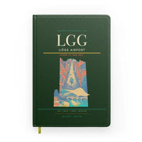 Thumbnail for Liège Airport (LGG) design on dark green notebook