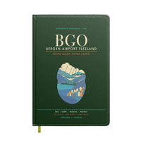 Thumbnail for Bergen Airport Flesland BGO - Seven-Rain Fjord Tapestry - Dark Green