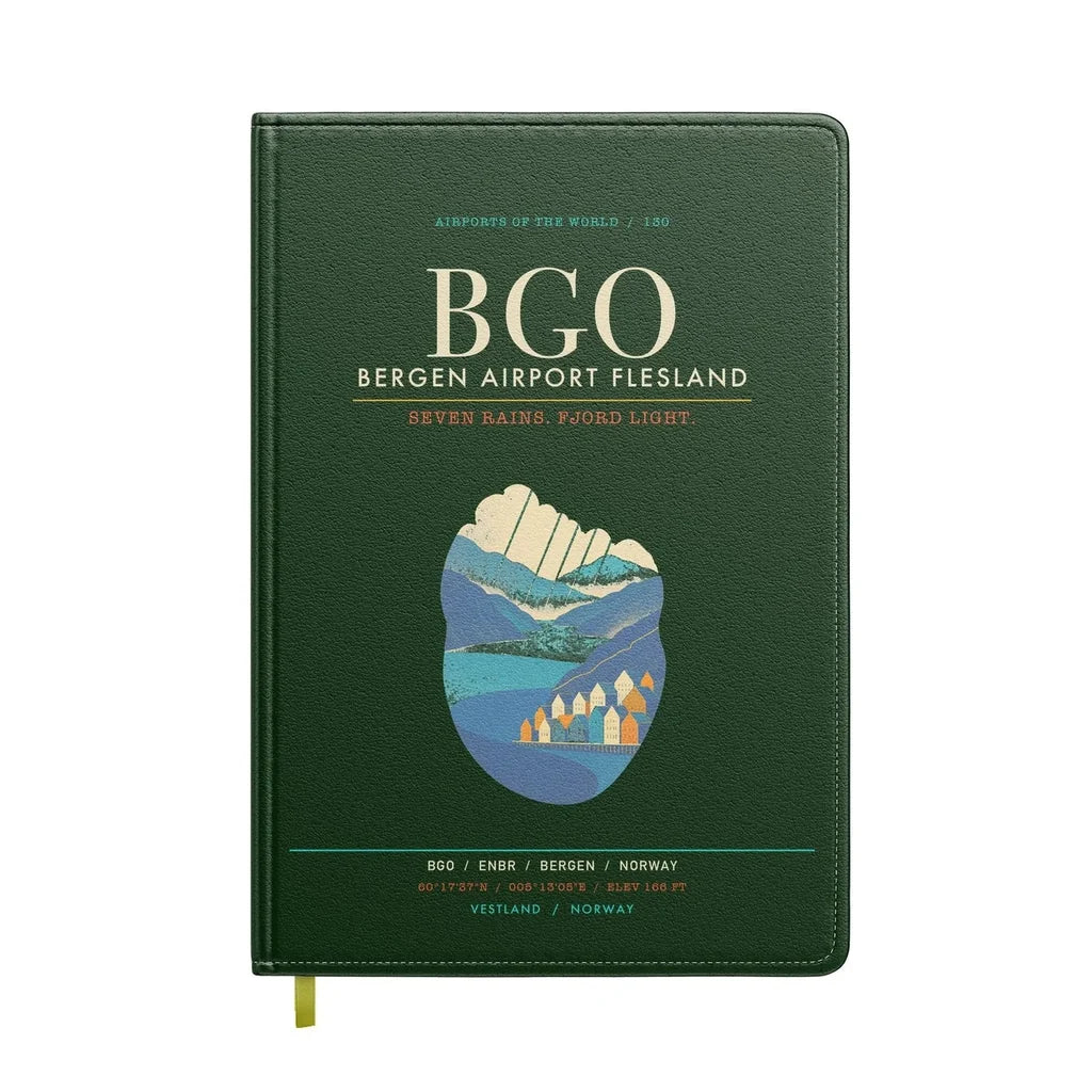 Bergen Airport Flesland BGO - Seven-Rain Fjord Tapestry - Dark Green