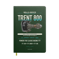 Thumbnail for TRENT 800 design on dark green notebook