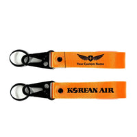 Thumbnail for Korean Airlines Hawk-shaped key chain, Orange+ NAME