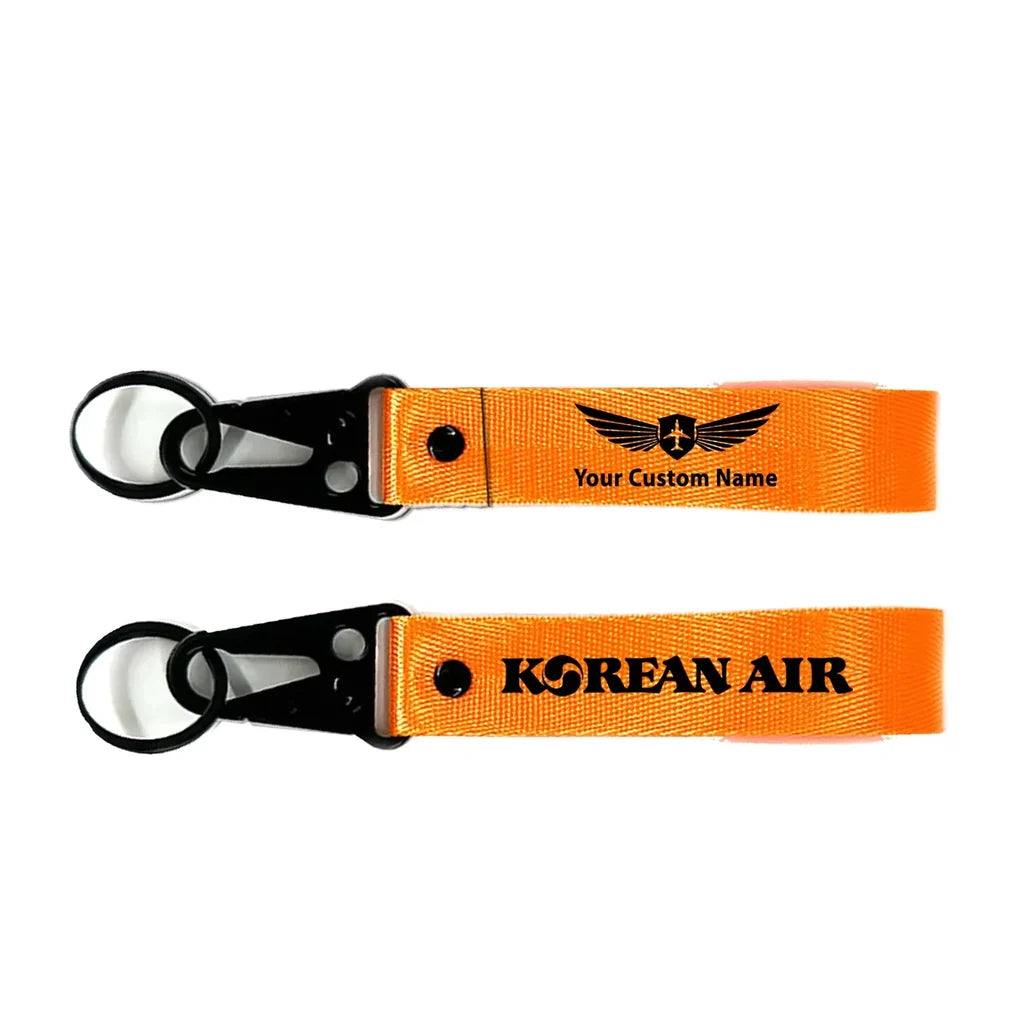 Korean Airlines Hawk-shaped key chain, Orange+ NAME