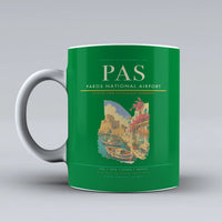 Thumbnail for Paros National Airport (PAS) airport code design on green ceramic mug