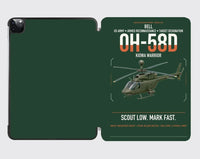 Thumbnail for Bell OH-58D Kiowa Warrior design on dark green ipad tablet case