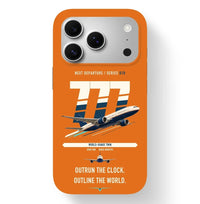Thumbnail for Boeing 777-200LR design on orange magsafe iphone case