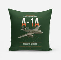 Thumbnail for Messerschmitt Me 262A-1a design on dark green pillow