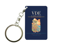 Thumbnail for El Hierro Airport (VDE) design on navy blue key chain