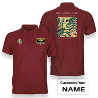 Thumbnail for VINTAGE G4155 - The Sorting Cabin - Double-Side Polo T-Shirt design on red+name