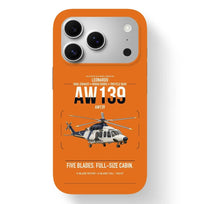 Thumbnail for Leonardo AW139 design on orange magsafe iphone case, for iPhone 17 Pro