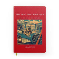 Thumbnail for VINTAGE G4146 - The Morning Mail Run - Designed Notebooks design on red